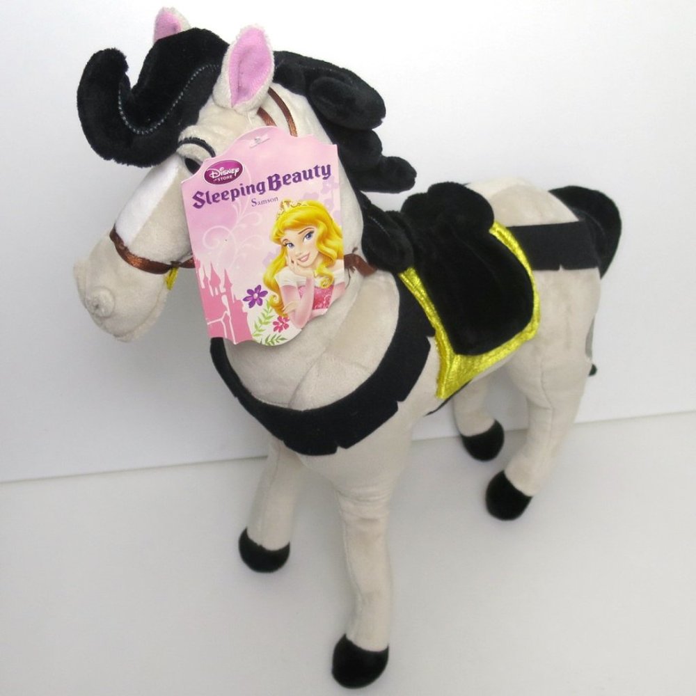 NWT Disney Store Sleeping Beauty Samson Horse Plush 18" Poseable